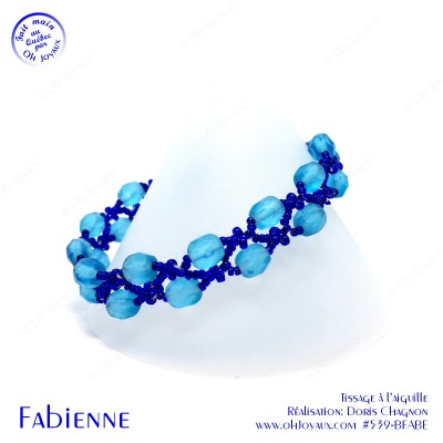Bracelet Fabienne en aquamarine