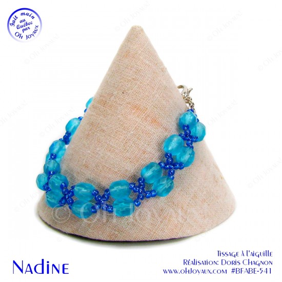 Bracelet Nadine en aquamarine