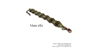 Bracelet Marcella en vert et cuivre