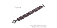 Bracelet Suzanne en mauve
